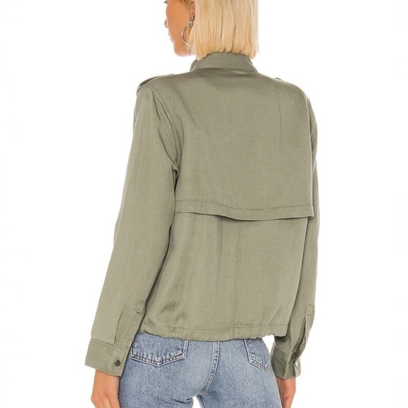 𝅺Rails Chore Jacket Sage Green Military Utility Lightweight Zip Work Wear Large - Picture 2 of 10